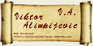 Viktor Alimpijević vizit kartica